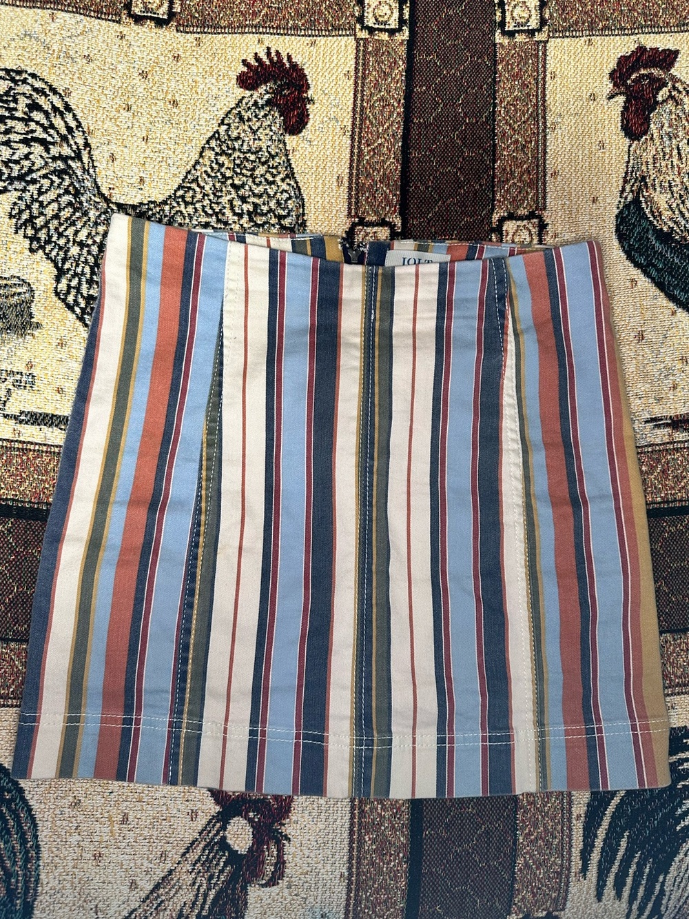 Jolt Striped Mini Skirt